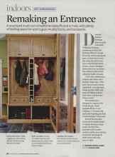 Better Homes & Gardens November 2008 Magazine Article: Remaking an Entrance