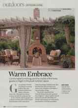 Better Homes & Gardens November 2008 Magazine Article: Warm Embrace