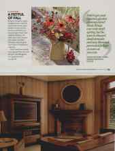 Better Homes & Gardens November 2008 Magazine Article: A FISTFUL OF FALL
