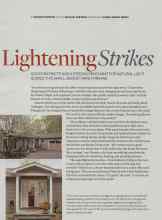 Better Homes & Gardens November 2008 Magazine Article: Lightening Strikes