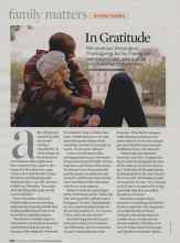 Better Homes & Gardens November 2008 Magazine Article: In Gratitude