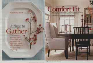 Better Homes & Gardens November 2008 Magazine Article: Comfort Fit