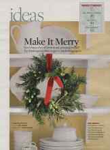 Better Homes & Gardens December 2008 Magazine Article: Make It Merry
