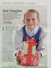 Better Homes & Gardens December 2008 Magazine Article: Just Imagine