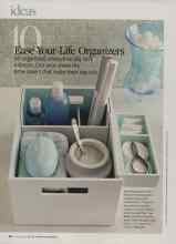 Better Homes & Gardens January 2009 Magazine Article: 10 Ease-Your-Life Organizers