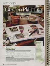 Better Homes & Gardens January 2009 Magazine Article: Garden Planning NOTEBOOK