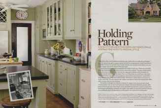 Better Homes & Gardens January 2009 Magazine Article: Holding Pattern