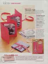 Better Homes & Gardens February 2009 Magazine Article: Memory Aids