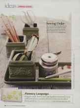 Better Homes & Gardens March 2009 Magazine Article: Sowing Order