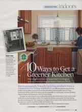 Better Homes & Gardens April 2009 Magazine Article: 10 Ways to Get a Greener Kitchen