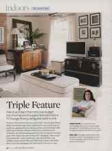 Better Homes & Gardens April 2009 Magazine Article: Triple Feature