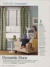 Better Homes & Gardens April 2009 Magazine Article: Dynamic Duos