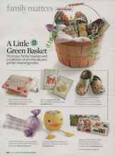 Better Homes & Gardens April 2009 Magazine Article: A Little Green Basket