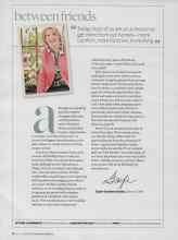 Better Homes & Gardens May 2009 Magazine Article: Between friends