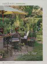 Better Homes & Gardens May 2009 Magazine Article: Raising the Bar