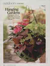 Better Homes & Gardens May 2009 Magazine Article: Hanging Gardens