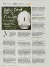 Better Homes & Gardens May 2009 Magazine Article: Bullet-Proof Family Finances