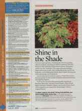 Better Homes & Gardens May 2009 Magazine Article: Shine in the Shade