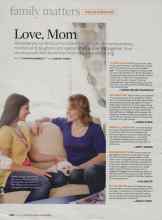Better Homes & Gardens May 2009 Magazine Article: Love, Mom