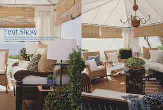 Better Homes & Gardens May 2009 Magazine Article: Tent Show