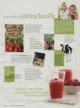 Better Homes & Gardens June 2009 Magazine Article: A month of eating locally