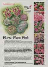 Better Homes & Gardens June 2009 Magazine Article: Please Plant Pink