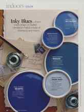 Better Homes & Gardens July 2009 Magazine Article: Inky Blues