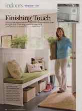Better Homes & Gardens July 2009 Magazine Article: Finishing Touch