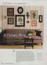 Better Homes & Gardens July 2009 Magazine Article: Picture Show