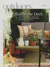 Better Homes & Gardens July 2009 Magazine Article: Shuffle the Deck
