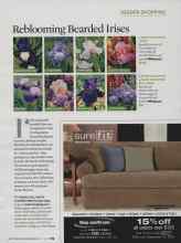 Better Homes & Gardens July 2009 Magazine Article: Reblooming Bearded Irises