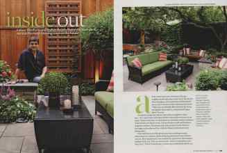 Better Homes & Gardens July 2009 Magazine Article: Inside out