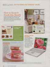 Better Homes & Gardens August 2009 Magazine Article: How to Keep it Fresh this Month