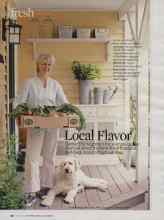 Better Homes & Gardens August 2009 Magazine Article: Local Flavor