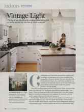 Better Homes & Gardens August 2009 Magazine Article: Vintage Light