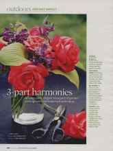 Better Homes & Gardens August 2009 Magazine Article: 3-part harmonies