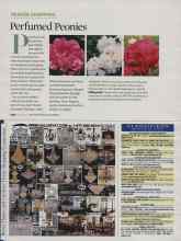 Better Homes & Gardens August 2009 Magazine Article: Perfumed Peonies