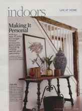 Better Homes & Gardens September 2009 Magazine Article: Making It Personal