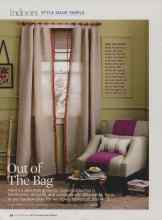 Better Homes & Gardens September 2009 Magazine Article: Out of The Bag
