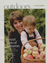 Better Homes & Gardens September 2009 Magazine Article: Sweet Sips of Autumn