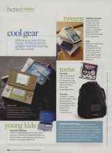 Better Homes & Gardens September 2009 Magazine Article: Cool gear