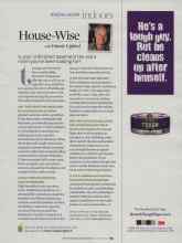 Better Homes & Gardens October 2009 Magazine Article: House-Wise with Danny Lipford