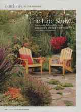 Better Homes & Gardens October 2009 Magazine Article: The Late Show