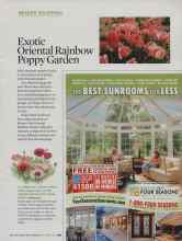 Better Homes & Gardens October 2009 Magazine Article: Exotic Oriental Rainbow Poppy Garden