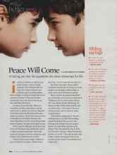 Better Homes & Gardens October 2009 Magazine Article: Peace Will Come