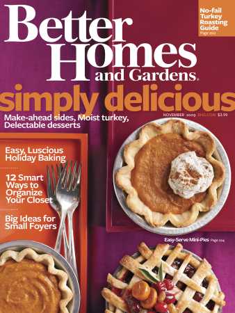Better Homes & Gardens November 2009 Magazine Cover