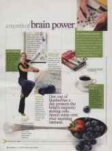 Better Homes & Gardens November 2009 Magazine Article: A month of brain power