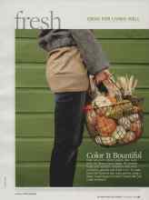 Better Homes & Gardens November 2009 Magazine Article: Color It Bountiful