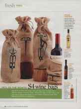 Better Homes & Gardens November 2009 Magazine Article: PICK OF THE MONTH $4 wine bags