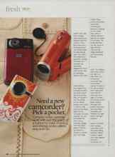 Better Homes & Gardens November 2009 Magazine Article: Need a new camcorder? Pick a pocket